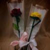 Pink Crochet Rose - Image 2